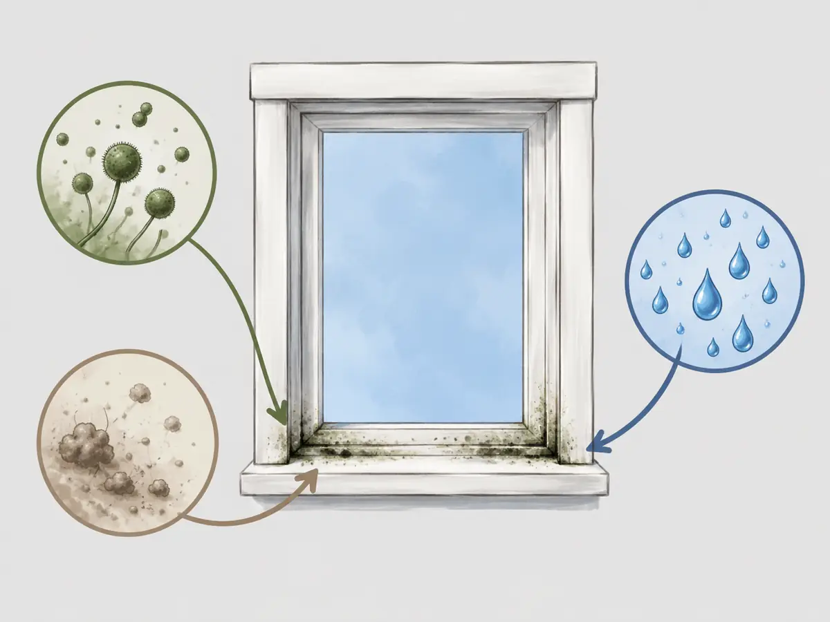 Spores, dust and moisture: why windows get moldy